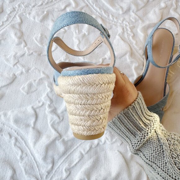Stuart Weitzman Miami Espadrille Sandal Size 7.5 New - Picture 6 of 10